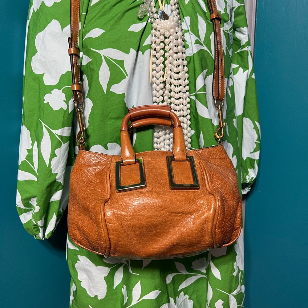 Chloe Tan Leather Satchel